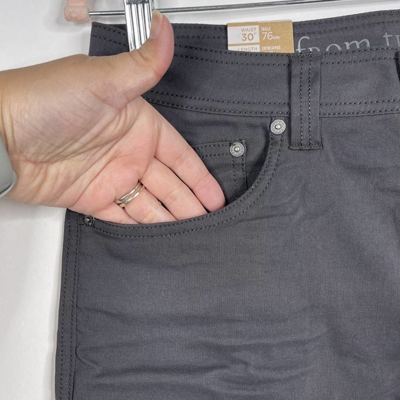 NWT prAna Brion Short 9" Inseam 28W Charcoal Abrasion Resistant Reinforced Rivet - Picture 6 of 16